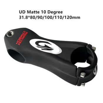 Угловой зажим для велосипедного штока 10 градусов UD Матовый 31,8 мм * 80-120 мм, Сверхлегкие Карбоновые детали для горных/дорожных велосипедов