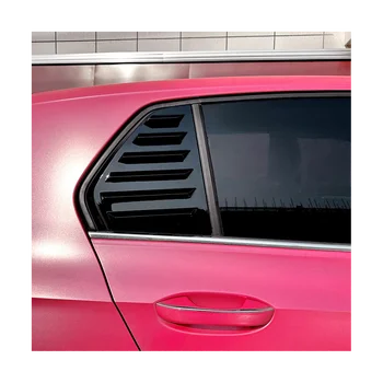Автомобильное боковое заднее стекло, Жалюзи, боковое вентиляционное отверстие, накладка, украшение для 8 MK8 2020-2022 (черный)
