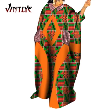 Африканские женские платья Большого размера, платья Дашики с рукавом 