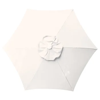 DestinationGear зонт для патио с эффектом пуш-ап 8,5', зонты белого оттенка, пляжный зонт, открытый зонт