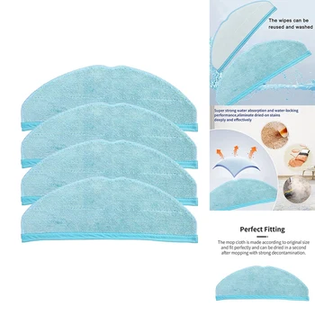 Для Робота-пылесоса Cecotec Conga 9090 Моющаяся ткань для швабры Запасные Части Чистящая ткань для мытья полов