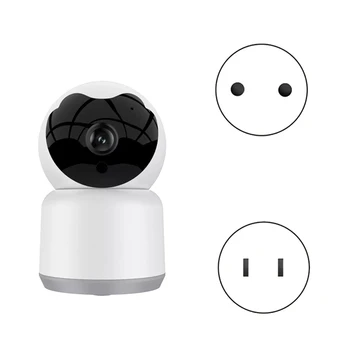 IP-камера Tuya, 2-мегапиксельная камера для умного дома, Беспроводная камера наблюдения WiFi, Alexa, Google, Камера автоматического слежения, Штепсельная вилка США