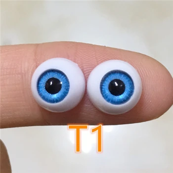 Кукольные глаза BJD 10 мм, Полукруглые Акриловые Глазные яблоки, Пара глаз для 3D-моделирования, Самодельные глазные яблоки, Подходящие для куклы-младенца Rebirth