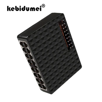 kebidumei Высококачественный 16-портовый сетевой коммутатор Fast Ethernet 10/100 Мбит/с LAN RJ45 Vlan Switcher Концентратор Настольный ПК с адаптером EU/US