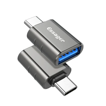 Мини-адаптер быстрой зарядки OTG Адаптер USB 3.0-USB C штекерный конвертер для Samsung HuaWei USB-C штекерный кабель для передачи данных