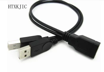 USB 2.0 A от мужчины к женщине USB 2 Двойной USB-разветвитель, удлинитель, концентратор для зарядки