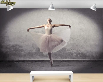 beibehang Пользовательские фотообои 3D ретро балетная комната цементная настенная живопись фон обои для домашнего декора papel de parede