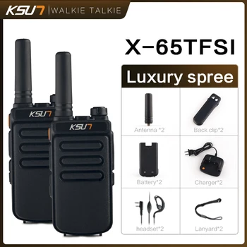 2шт KSUN X65 Talkie Walkie Сканер UHF Двухсторонняя Ветчинная Радиостанция Мощный Радиоприемник Comunicador Беспроводное Устройство