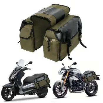 Модернизированный прочный брезентовый велосипед Большой емкости, Велосипедная задняя стойка, багажник, седельная сумка с несколькими карманами