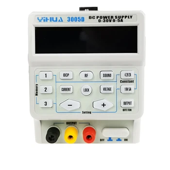 Регулируемый Лабораторный Источник питания постоянного тока Для Ремонта мобильных телефонов с Цифровой Программируемой Коммутацией YIHUA 3005D 30V 5A с программным управлением
