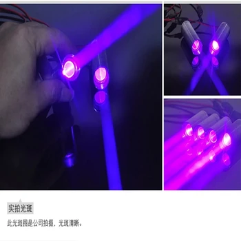 2 шт. толстый луч 405 нм 250 МВт фиолетово-синий лазерный точечный модуль KTV DJ Bar Сценическое освещение