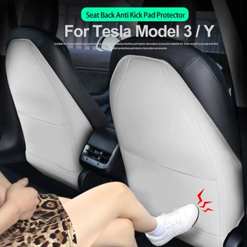 Для Tesla Модель 3 Модель Y Защита спинки сиденья Автомобиля От ударов, Защита от детей, Защита от Грязной Кожи, Аксессуары для укладки, украшения
