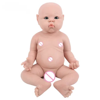 Новорожденные мальчики и девочки 19 дюймов, реалистичная кукла-младенец, полное тело, Силиконовые подарочные куклы для девочек
