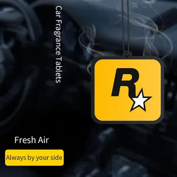 Автомобильный освежитель воздуха с подвеской R Star, вид сзади автомобиля, подвесные таблетки для ароматерапии длительного действия, дезодорация автомобиля