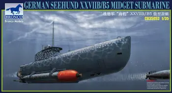 Подводная лодка Bronco 1/35 CB35053 Seehund XXVIIB/B5 Midget