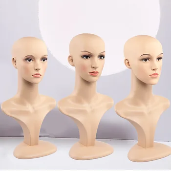 Женская голова манекена для демонстрации париков