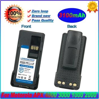 PMNN4424AR 3100mAh Аккумулятор Для Motorola APX 4000 APX 3000 APX 1000 APX 2000 APX 1000 Аккумулятор для Двухстороннего радио с Зажимом для ремня