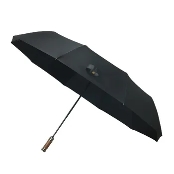 Прочный Автоматический Зонт, Водонепроницаемый Ветрозащитный Зонтик, Деловые Мужские Складные Зонты от дождя, ветрозащитные ребра