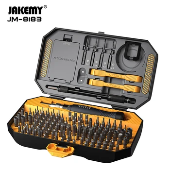 JAKEMY 145 в 1, набор прецизионных магнитных отверток, Шестигранная крестообразная отвертка CR-V для мобильного телефона, планшета, ноутбука, инструмент для ремонта