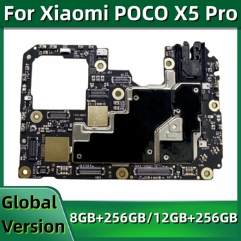 Материнская плата для Xiaomi POCO X5 Pro 22101320G, глобальная версия материнской платы, логическая плата с ОС MIUI 14, 256 ГБ