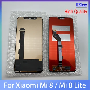 100% Протестировано для Xiaomi Mi 8 Lite ЖК-дисплей с сенсорным экраном, дигитайзер в сборе, замена для Xiaomi Mi8 Деталей ЖК-дисплея